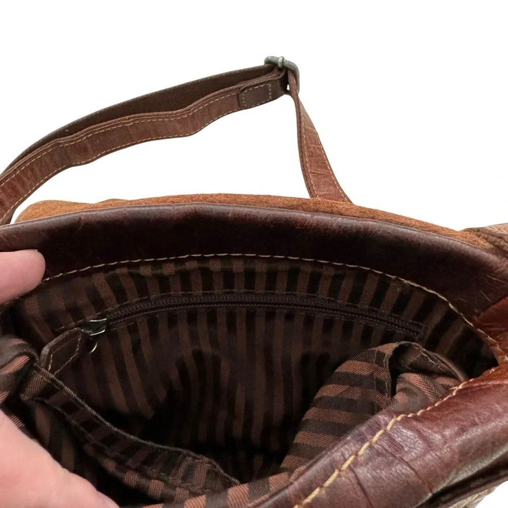JACK GEORGES Brown Leather Handbag Mini - 9